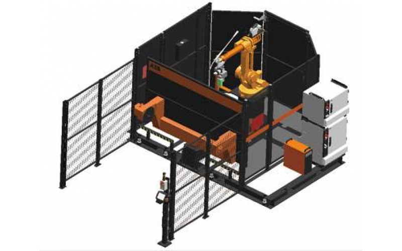 焊接轿车车身零部件的小型弧焊机器人工作站的夹具底座的制作方法